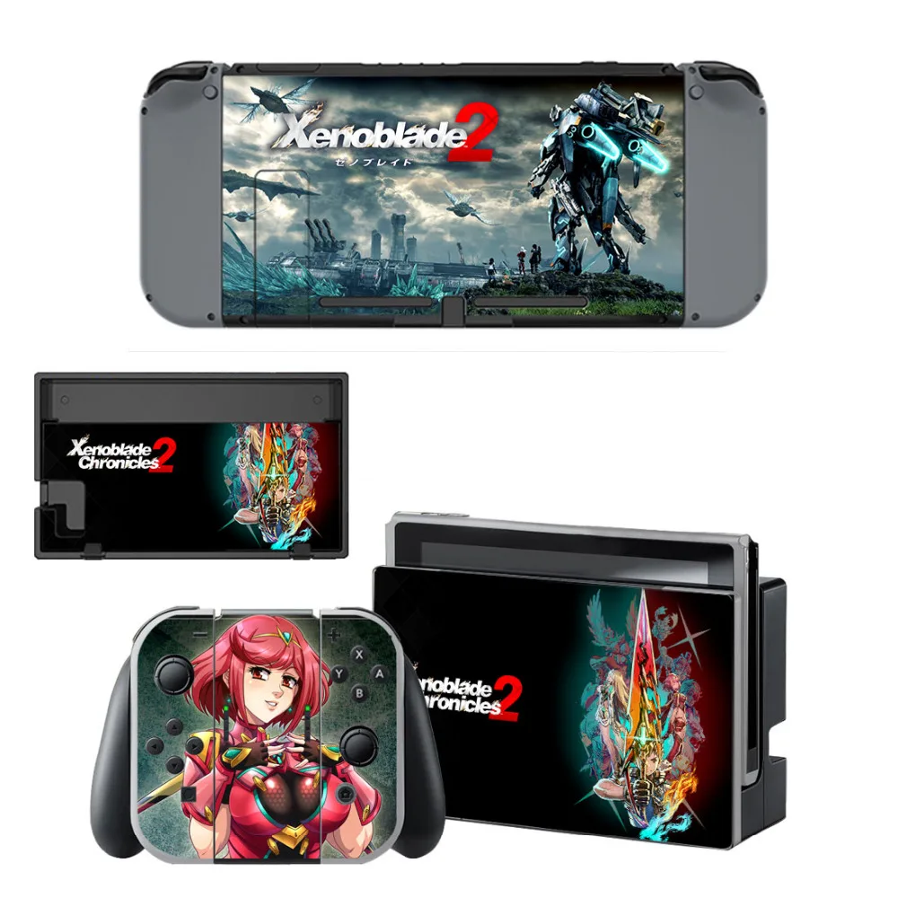 Xenoblade Chronicles 2 Skin Sticker Decal For Nintendo Switch Console and Controller For NS Protector Cover Skin Sticker