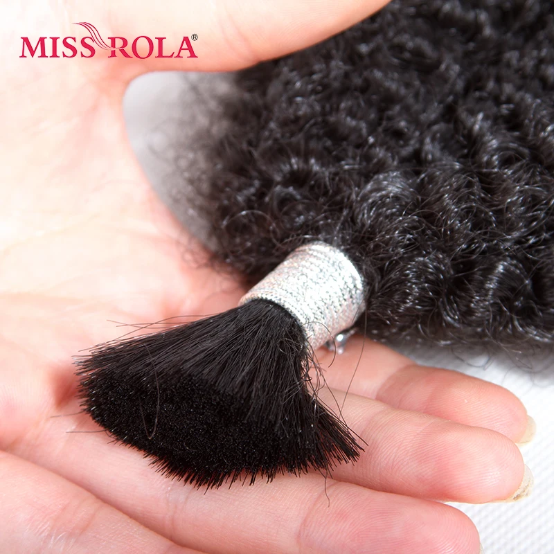 Miss Rola Synthetic Afro Kinky Weave Hair Extensions 2pcs/lot 1B# Color Crochet Braid Hair Weaving 85g 12inch Curly Hair