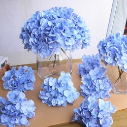 Hortensia de seda Artificial para decoración del hogar, cabeza de flor colorida, Fondo de arco de boda, decoración de pared, 10 unidades por lote