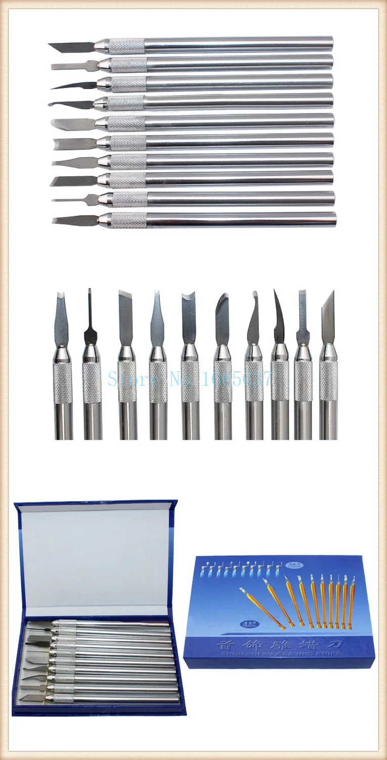 

wax carving knife kit include 10 pieces sculpture blade,Wax Pottery Clay Sculpture Carving Modeling Tool,jewelry tools