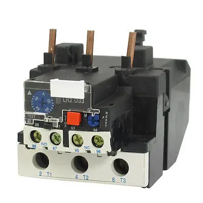 LR2-33 65A 48-65A 3-Phase 1NO 1NC Electric Thermal Overload Relay