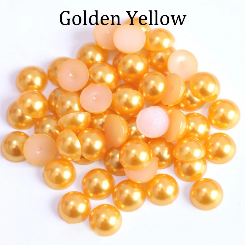 2 3 4 5 6 8 10 12 14 MM Imitation Pearl Round Half Bead Bulk Wholesale Beads For Jewelry Making Women Nail Art DIY Accessories image 3