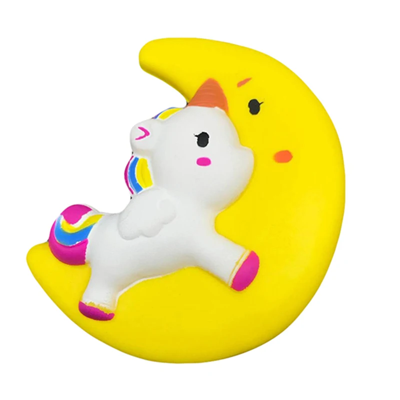 Jumbo Kawaii księżyc Pegasus jednorożec Squishy powolne rosnące zabawki do ściskania pachnące miękkie uzdrowienie antystresowe zabawka antystresowa