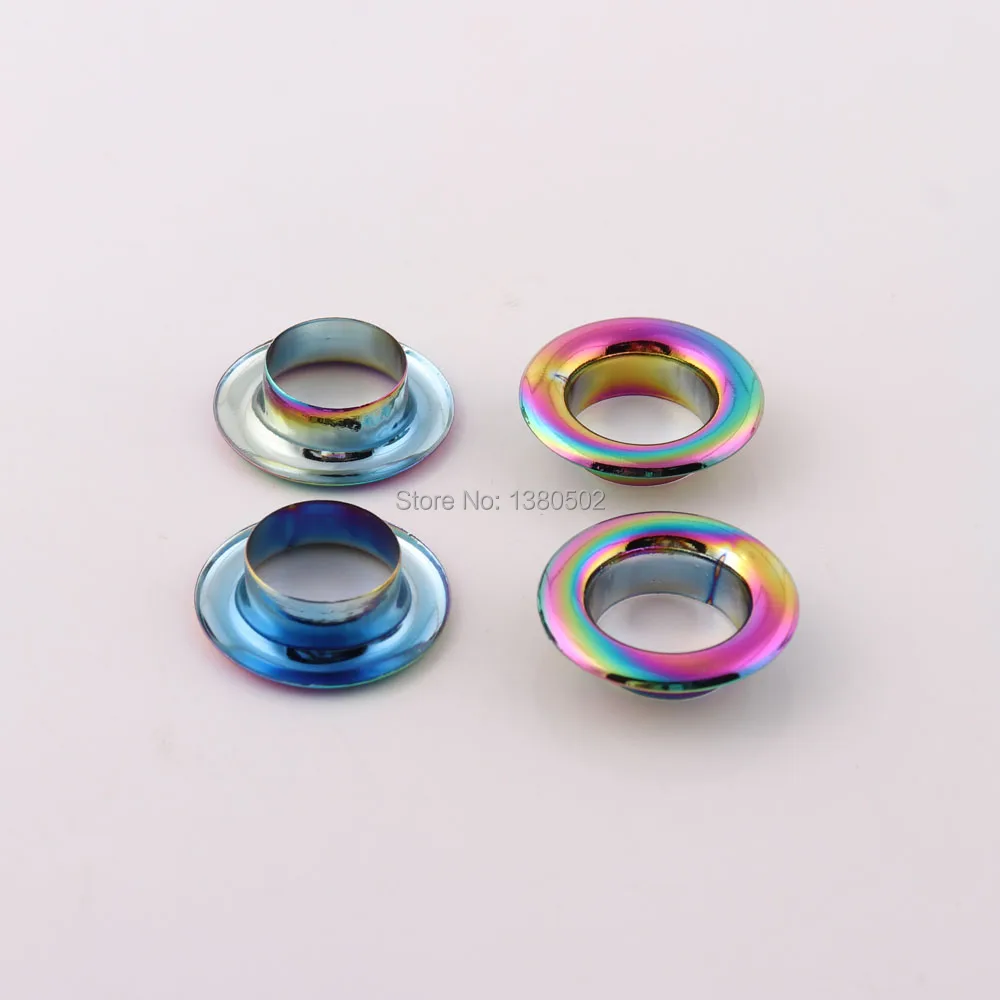 

Наружные люверсы для одежды радужного цвета, 23 мм, 50 шт., с шайбой, люверсы для сумок «сделай сам», аксессуары для кожаного ремесла