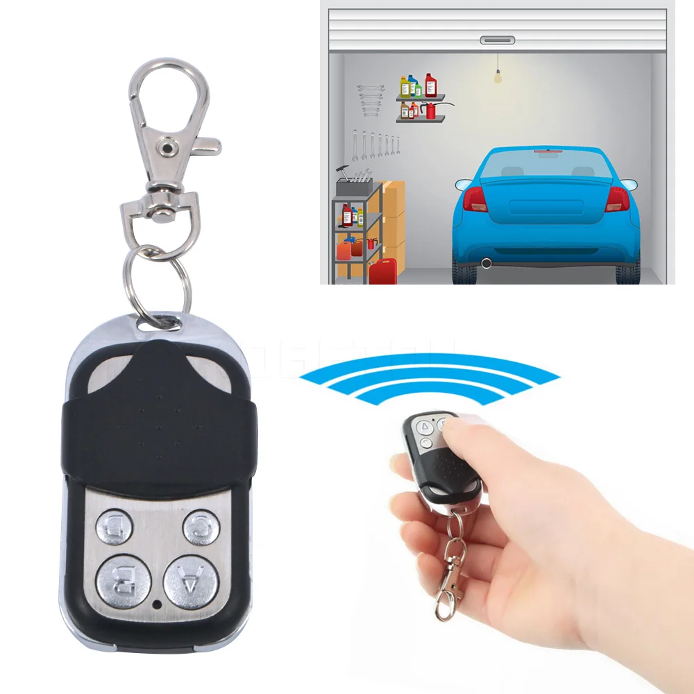 10pcs Universal 4 Channel Wireless RF Remote Control Duplicator Copy 433MHz Electric Gate Garage Door Key Switch Fob Controller