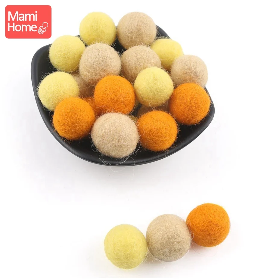 25pc Wool Balls Coloiful Beads Christmas Gift DIY Crafts Baby Nursing Accseeories Decor Room Felt Wool Soft Making Baby Bed