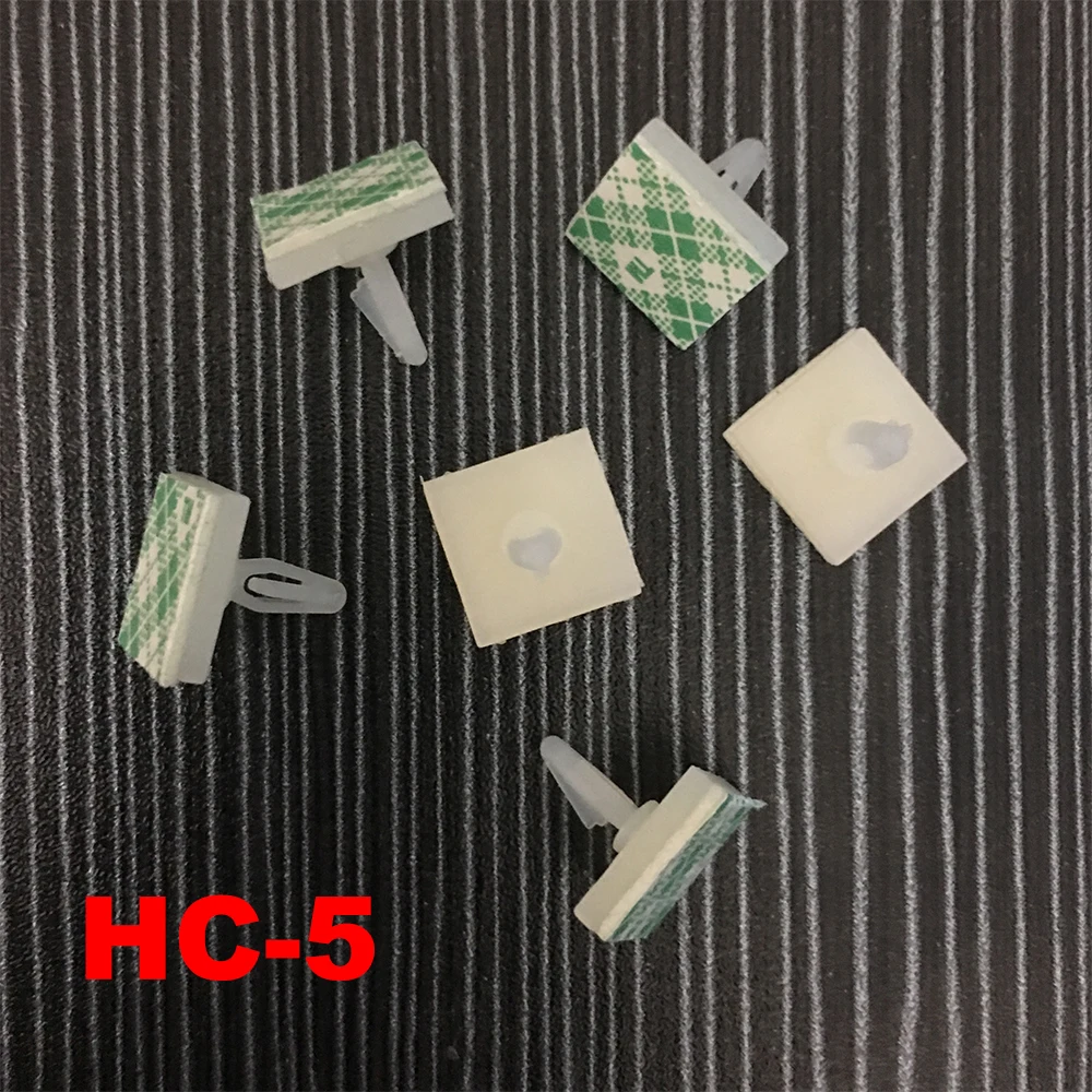 80pcs HC-5 Nylon Plastic PCB Board Support Holder 3mm Hole Locking Snap-In Rivet 3M Glue Stick Fixed Mount Self Adhesive Spacer