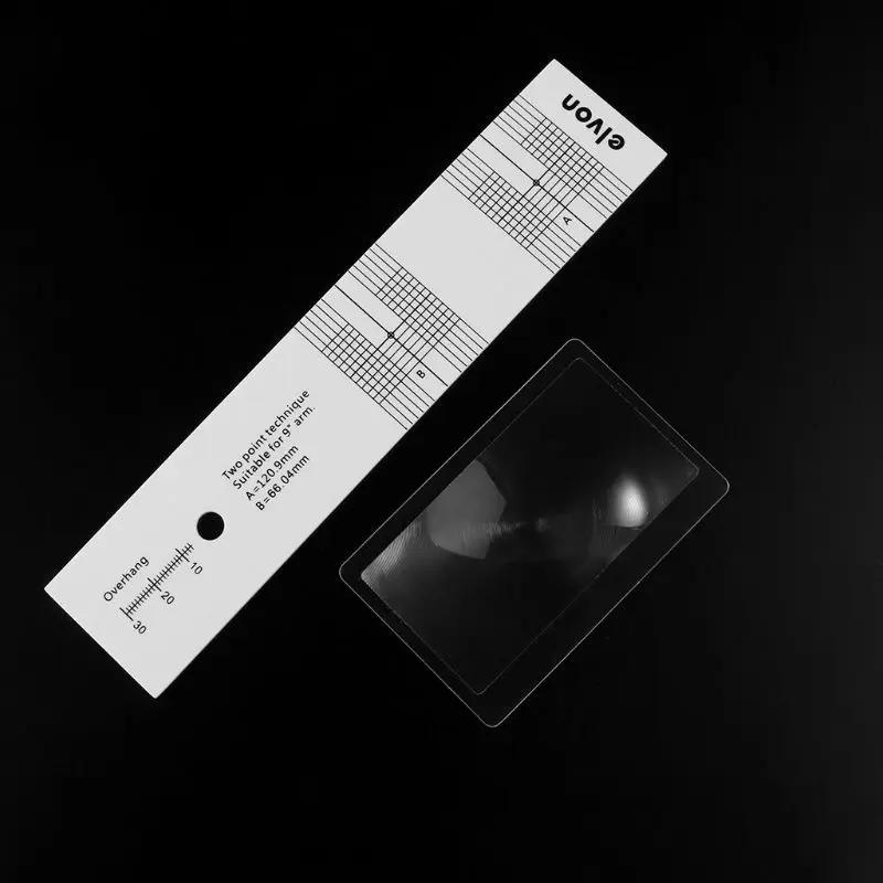 픽업 캘리브레이션 거리 게이지 각도기 레코드 lp 비닐 턴테이블 축음기 포노 카트리지 스타일러스 정렬 조정