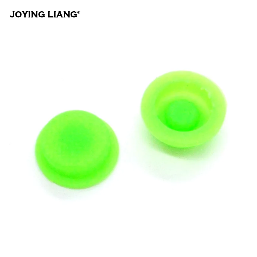 JOYING LIANG Flashlight Green Silica Gel Button Top Cover Rubber Switch Caps 2PCS