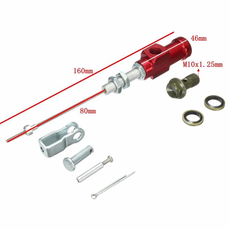 Sclmotos- Motorcycle Modified Hydraulic Brake Clutch Cable Hydraulic Clutch Pump Cylinder Pump M10x1.25mm