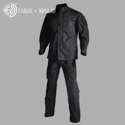 Outdoor Tactical Uniform Jacket + Pants Airsoft Paintball Ghillie Suit Combat Camouflage Digital Woodland Hunting Clothes