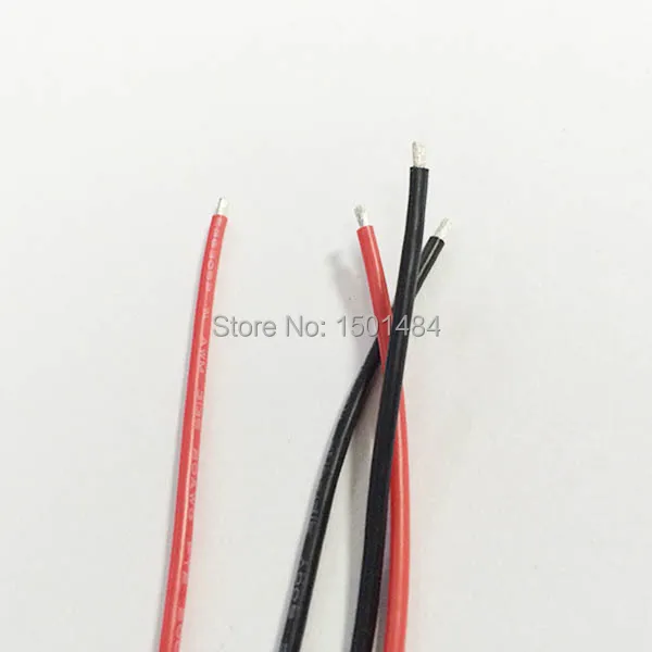 16 AWG  Wire Flexible Stranded Copper Cables for RC 2m Gauge Silicone black and red