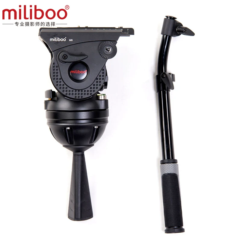 Miliboo M8 Professional Broadcast Movie Video Fluid Heads Load 15KG  Heavy Duty Tripod Camera Stand  with 100mm Bowl