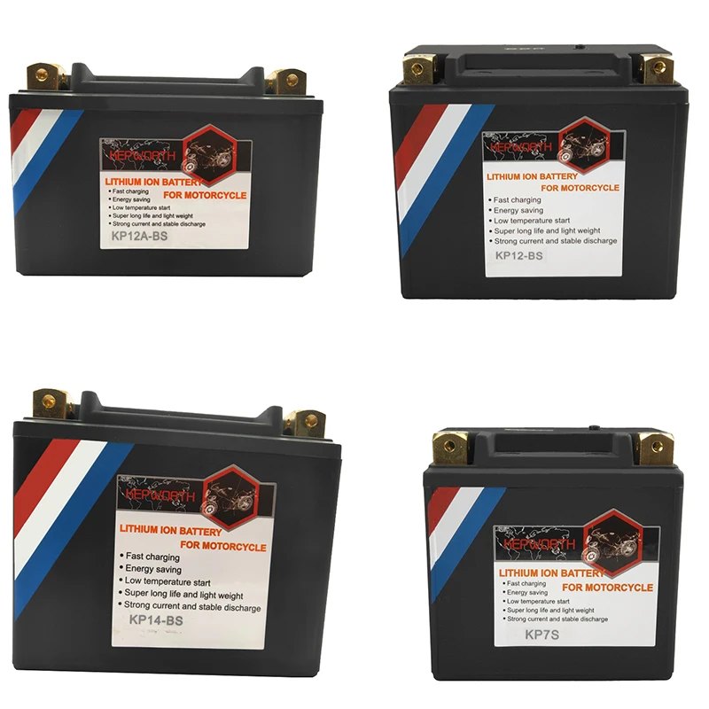 12V LiFePO4 Motorcycle Starter Battery 2Ah 3Ah 4Ah 6Ah 8Ah CCA 160A-450A BMS 12V Lithium Battery For Scooter ATVs UTVs