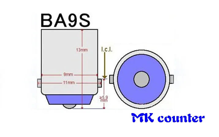 HK post Free  wholesale 300X T4W BA9S 8 SMD 1206 3020 LED 8SMD 8LED Super Bright Bulbs License Plate lamp White Red Blue Yellow