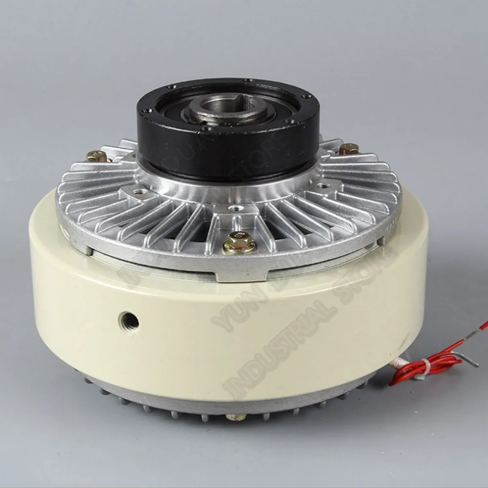Freno de bobinado de embrague de polvo magnético de eje hueco, 12nm, 1,2 kg, DC24V, para Control de tensión, máquina de teñido de embalaje de impresión de embolsado