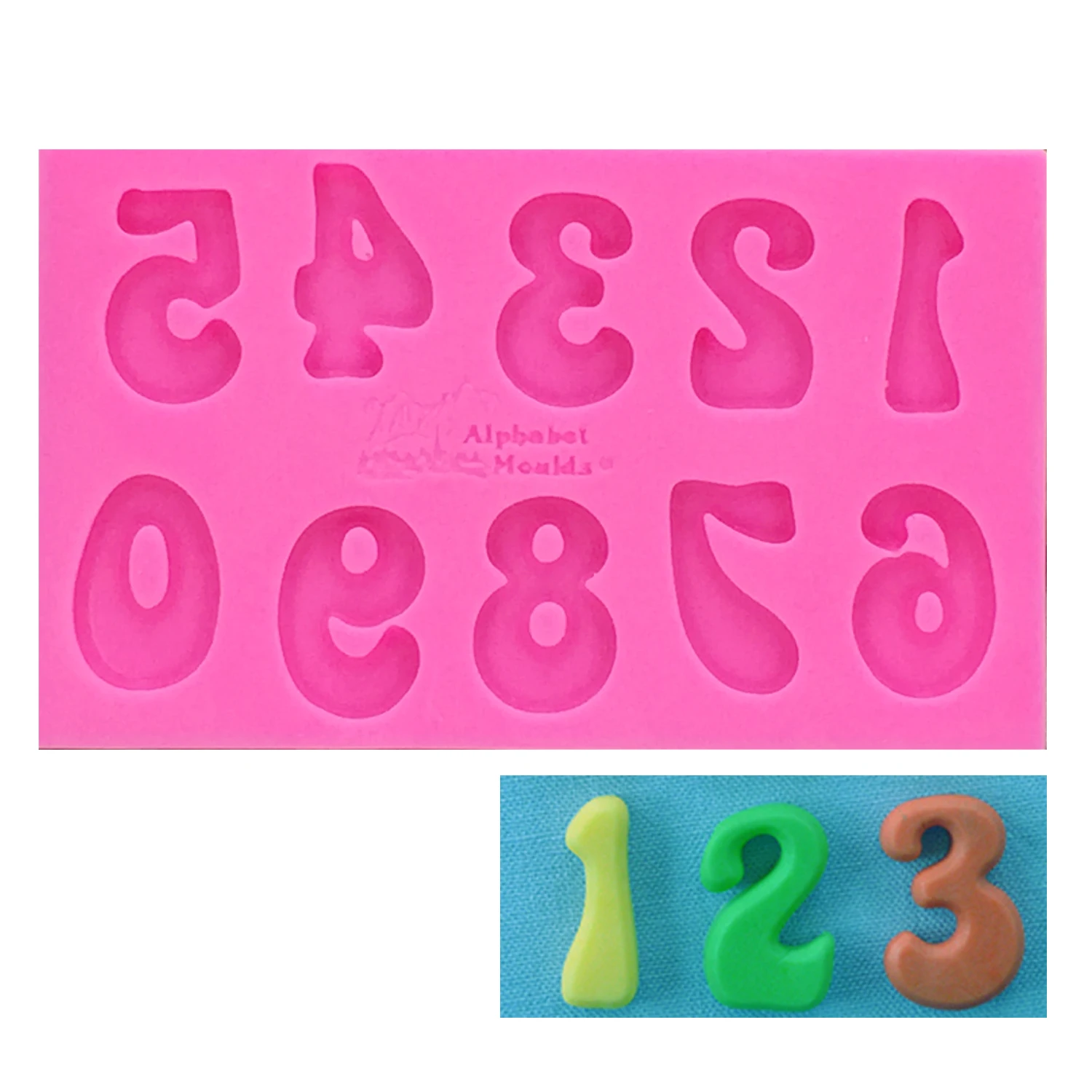 DIY Alpbabeet Letter/Figure/Number silicone fondant mold cake decorating tools chocolate gumpaste mold T1161