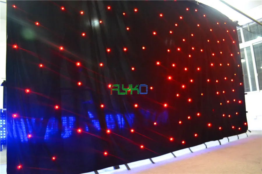 

nwe production technology in china led star curtain 3x6m free shipping