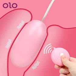 OLO Bullet Vibrator Vibrating Egg Clitoris Vagina Stimulate G spot Massage Remote Control 7 Speed Shell Shape Sex Toys for Women