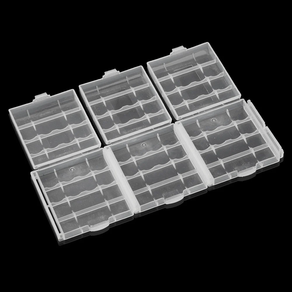 8pcs batterie AA caso AA potere di vendita di Plastica AA / AAA battery storage box supporto del sacchetto Duro Della Cassa di Batteria supporto