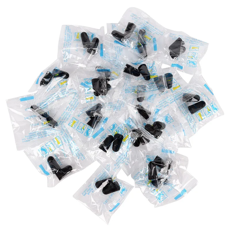 20 Pairs Earplugs Polyurethane Ear Plugs Tapered Travel Sleep Noise Prevention Earplugs Noise Reduction for Travel Sleeping