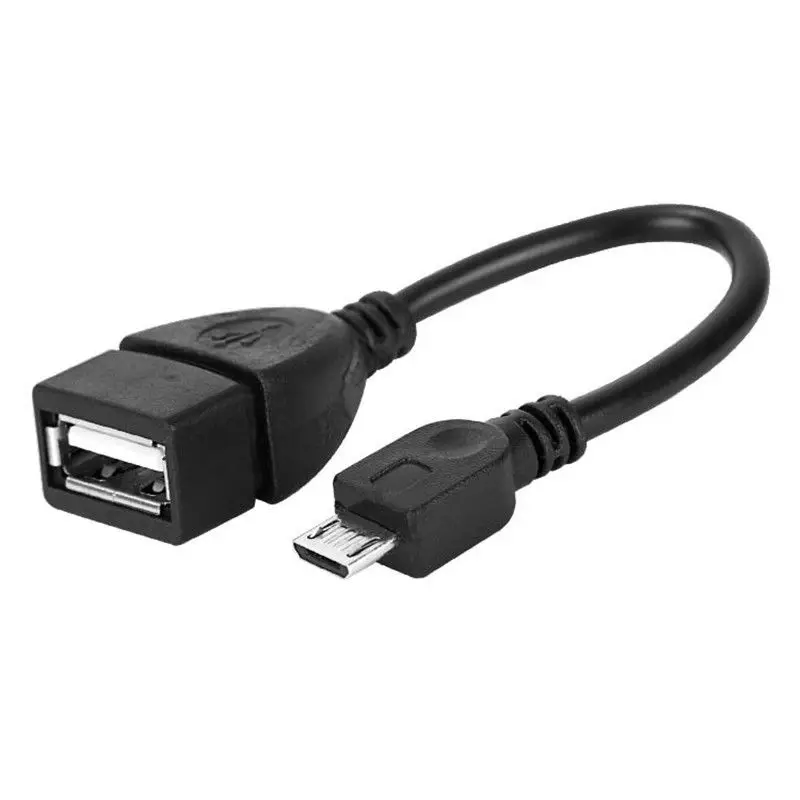 짧은 마이크로 USB 남성 USB 2.0 여성 호스트 OTG 허브 케이블 어댑터 리드