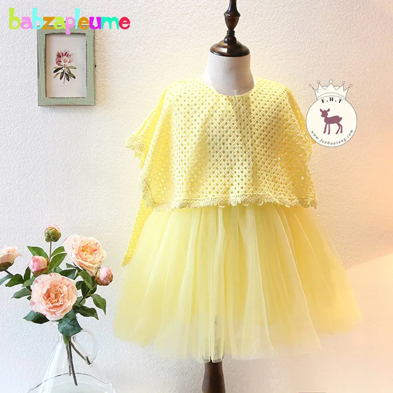 

0-7Year/2016 New Summer Kids Girls Dresses Wedding Party Lace Dress Baby Girls Clothes Toddler Princess Children Clothing BC1042