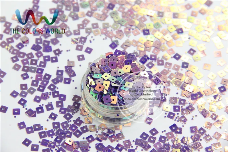 SSJ4-2 Amazing Glitter Sequins Square shape sequins  for nail Art or DIY decoration