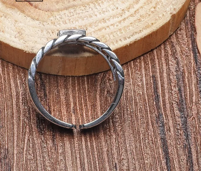 100%S925 Sterling Silver Double Ring Opening Free Shipping