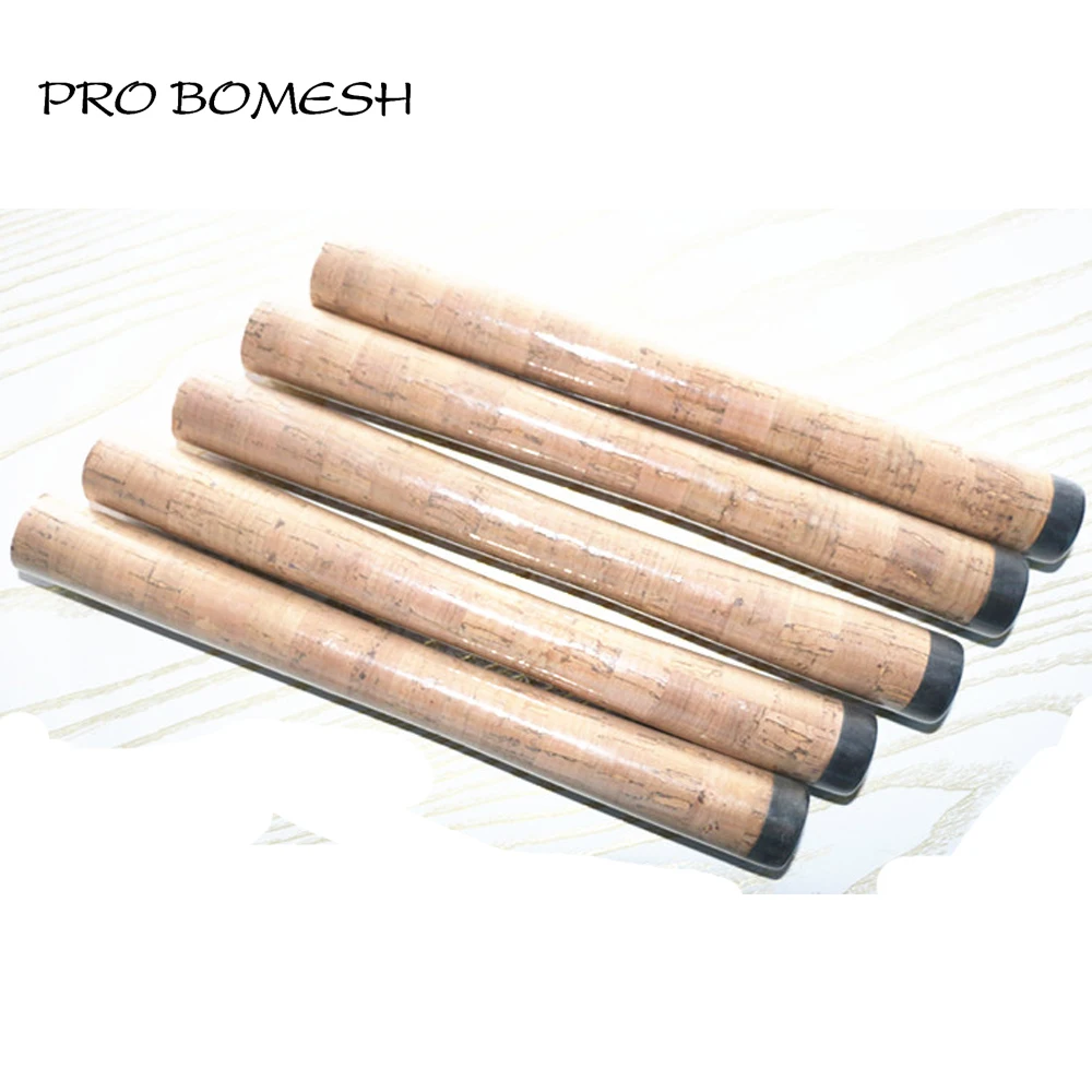 Pro Bomesh 5Pcs/Kit 23.8cm Cork Rear Grip For Spinning Rod DIY Fishing Rod Building Component Repair