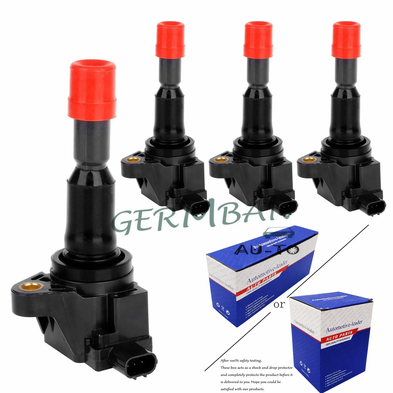 8PCS/LOT 30520-PWA-003 30521-PWA-003 Front&Rear Ignition Coils  For Honda Civic 7 8 VII VIII JAZZ FIT 2 3 II III 1.2 1.3 1.4L