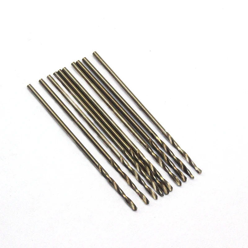 Foret hélicoïdal M35 en Cobalt 1mm, acier inoxydable, spécial, perceuse à main, acier rapide, alliage de métal, tête de rotation de trou, 20 pièces
