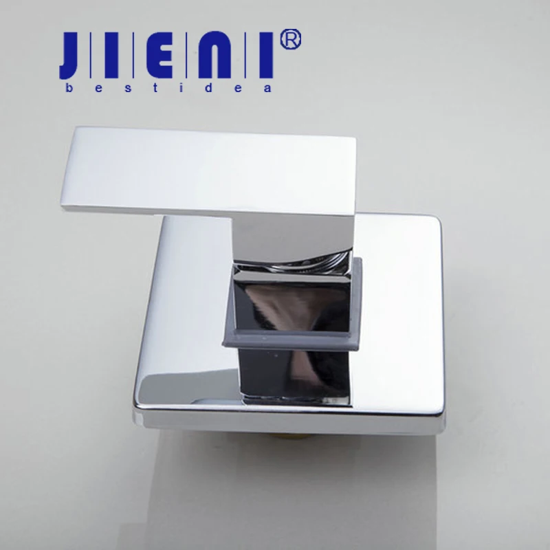 

JIENI Bath Products In Mounted Wall Of Bathroom Faucet And Shower Mixer Powered Function Single Brass Valve Chrome Valve