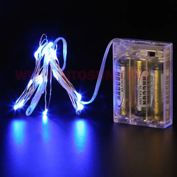 Factory Direct Deal !!!  33ft 3AA Battery Operated Micro LED String Light ,Submersible Waterproof LED Fairy Light