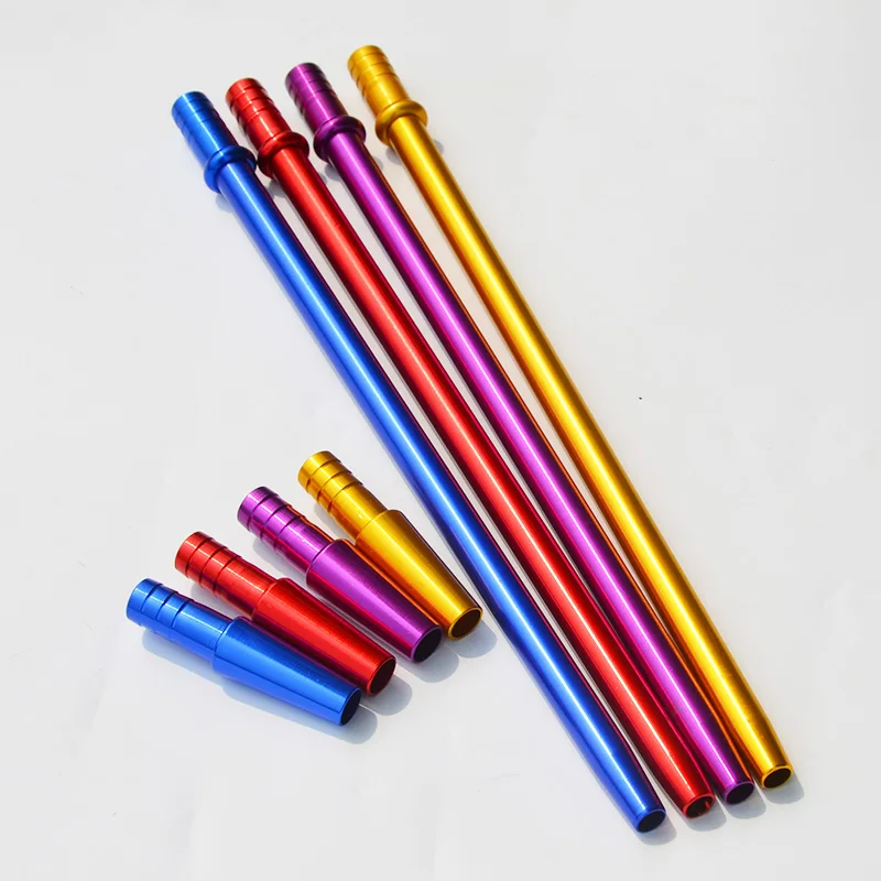 Aluminium Alloy Shisha Hookah Hose Stem Tubes for Shisha Silicone Hose Holder Narguile Sheecha