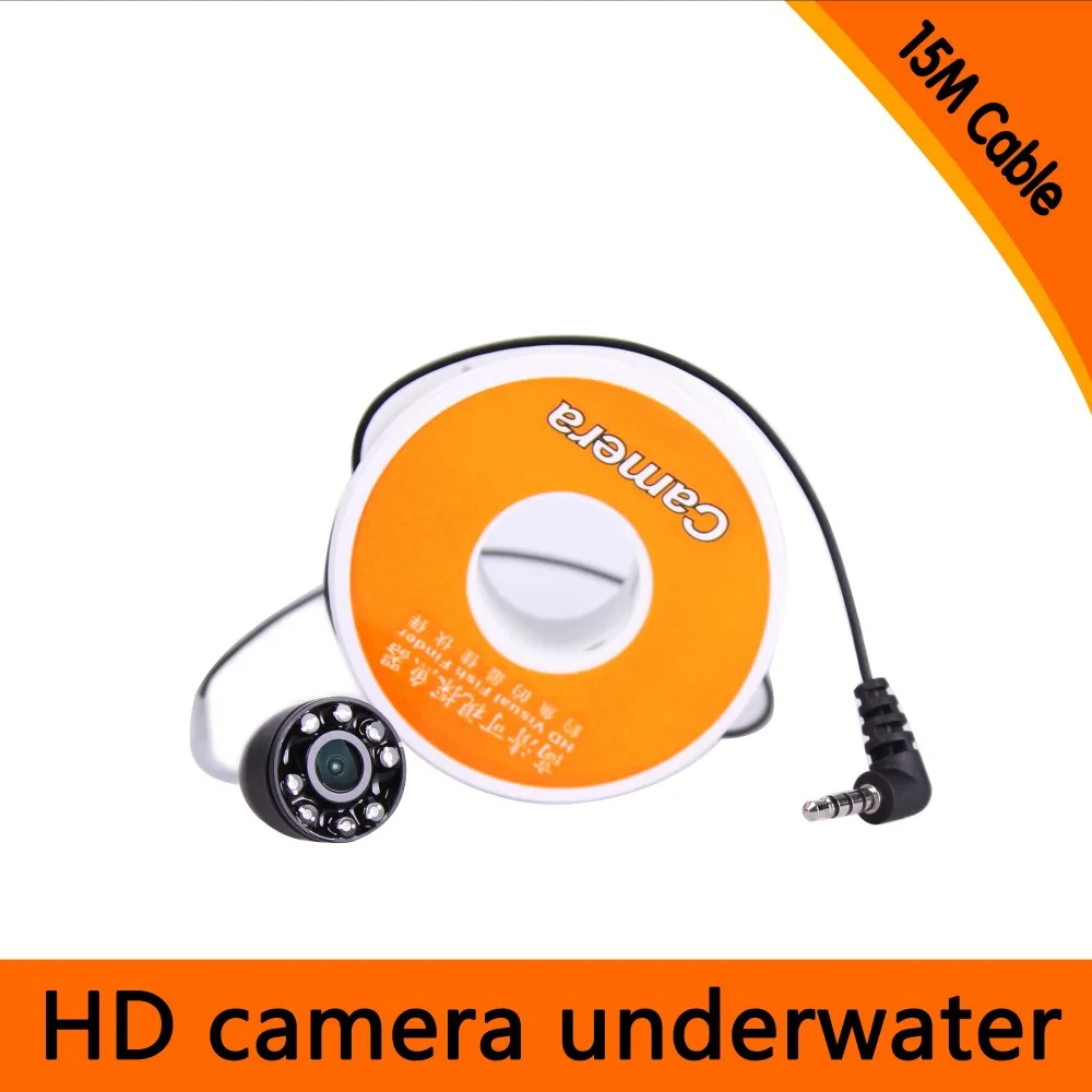 

15Meters Depth Mini Underwater Camera with 8pcs of White LED for Fish Finder & Diving Camera