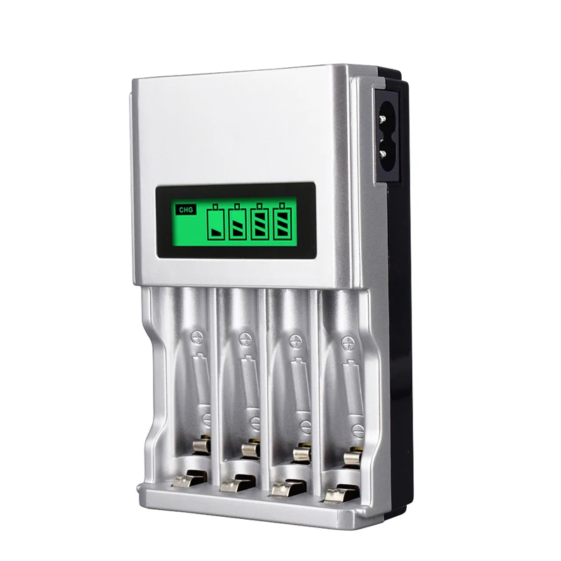 Verveguud inteligente display lcd carregador para 1.2v ni-mh NI-CD aa aaa baterias recarregáveis com ue eua reino unido au plug