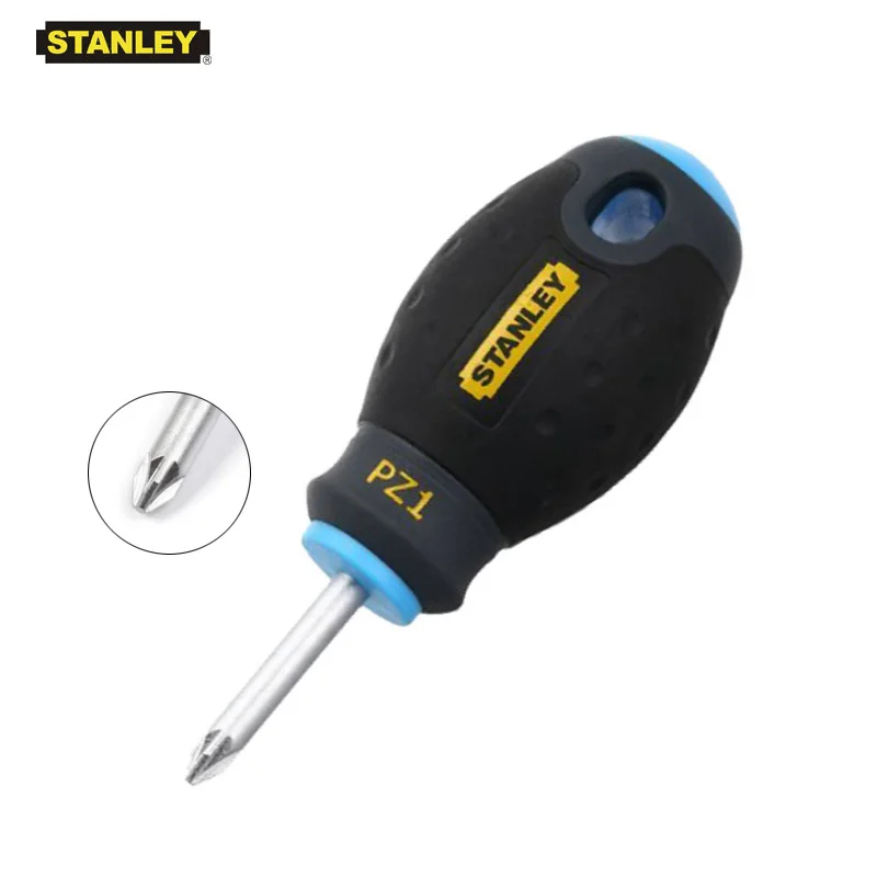 Fatmax 1-piece stubby pozidriv screwdriver pozi short screwdrivers head PZ1 PZ2 without magnet shaft 30mm Crv steel open tools