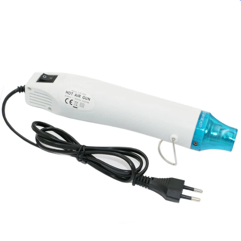 220V DIY Using Heat Gun Electric Power Tool Hot Air 300W Temperature Gun With Seat Shrink Plastic EU Plug