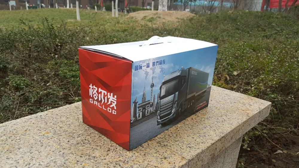 Exquisite,Collectible Alloy Model Gift 1:24 Scale JAC GALLOP K7 Truck Tractor Trailer Vehicles DieCast Toy Model for Decoration