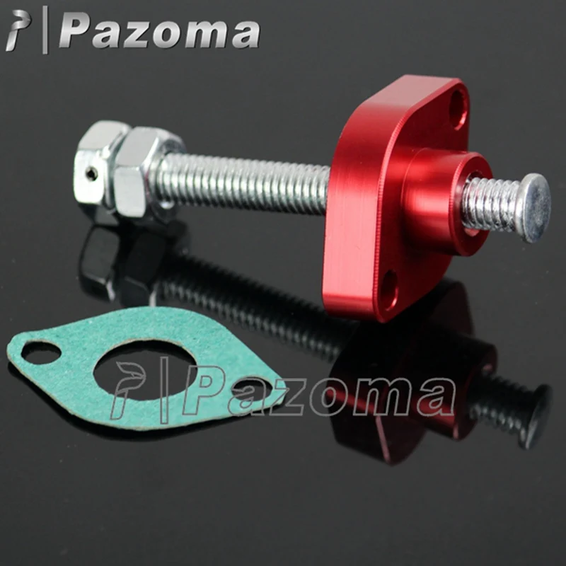 Red Timing Cam Chain Tensioner Manual Adjuster For Kawasaki Vn 750 700 Vulcan Vn 1500 1600 Zl 600 900 Klf Klt Kvf 220 250 300