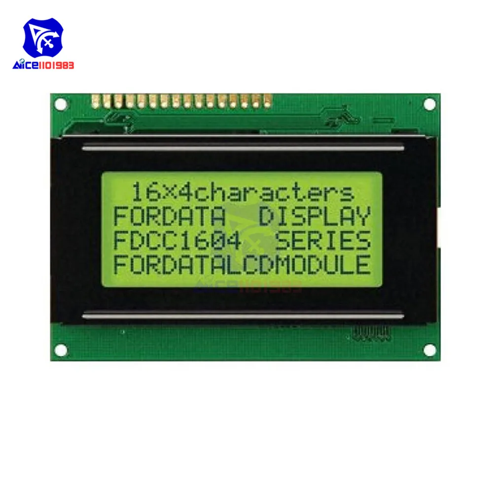 1604LCD Module 16X4 Karakter Lcd Display Module Lcm Blauw/Geel Blacklight Voor Arduino 5V