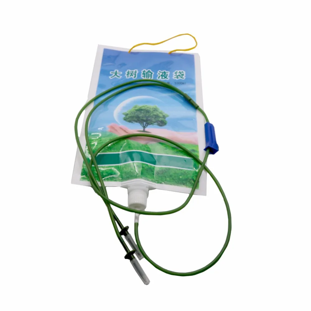 5 pcs 1000ML Plastic tree Infusion Bag Plant Flowers transplant grow bags For Home Garden Drip Gardening Irrigation System