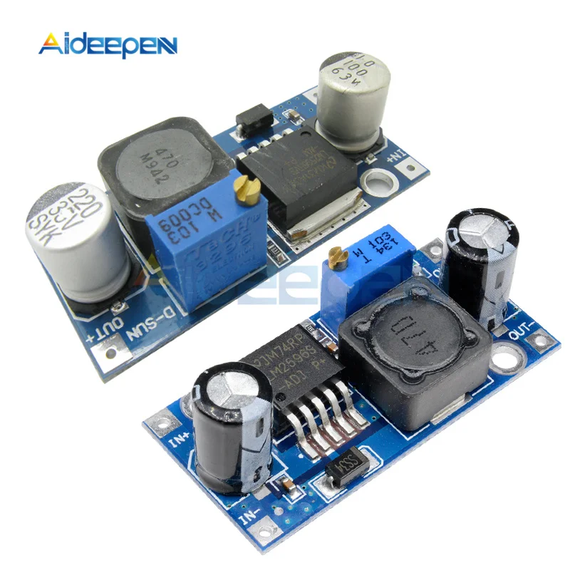 2Pcs LM2596 LM2596S LM2596HV DC-DC 4.5-40V 3A Adjustable Step-Down Buck Converter Module Constant Voltage Board  24V 12V 5V 3V