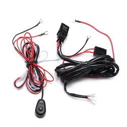 ECAHAYAKU LED Work light Relay Wire Harness Loom Fuse Switch 2.5 Meter Cable Suit For Connect LED work lights/bar light 12V 40A