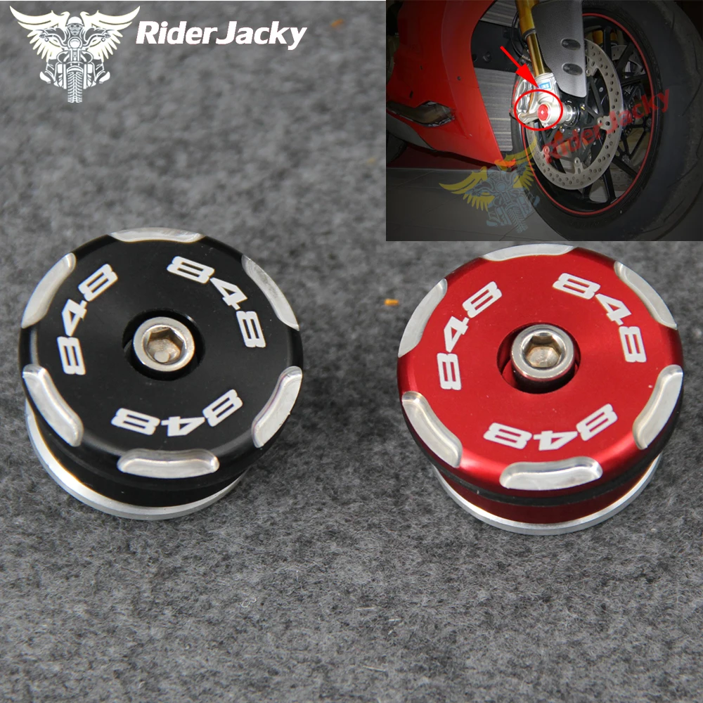 Modification Motorcycle Accessories Right Front wheel CAP Cover Axle Nut Cover Bolt For Ducati 848 /EVO All Years