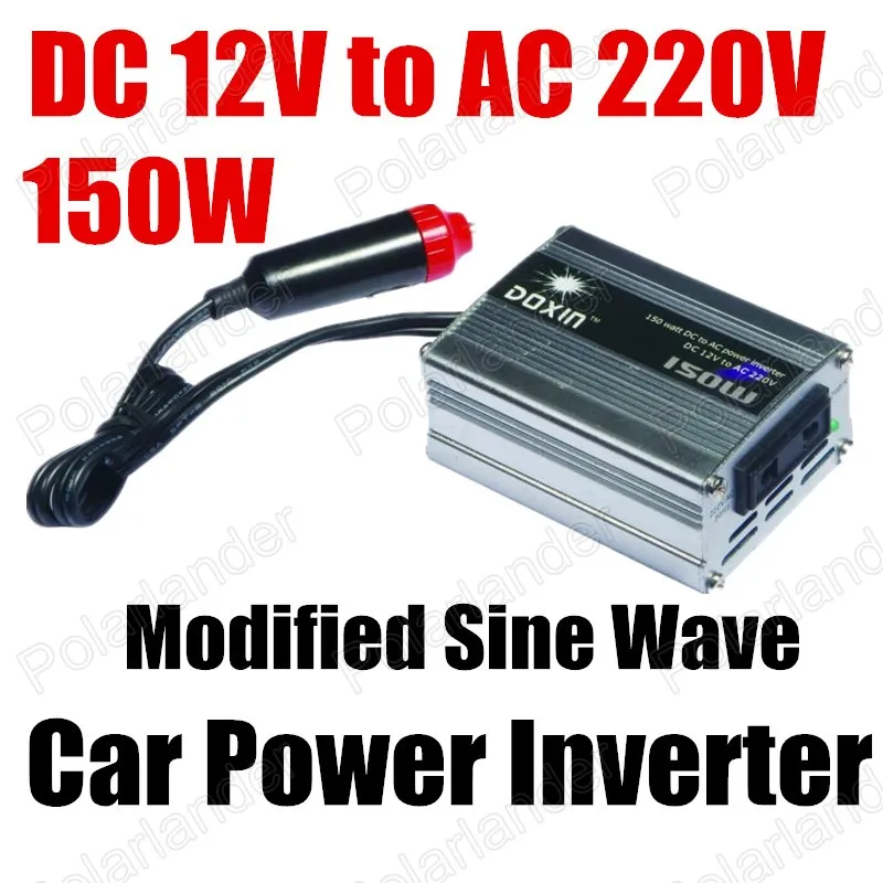 Car voltage Transformer 150W Car power Inverter converter DC 12V to AC 220V USB Port modified sine wave