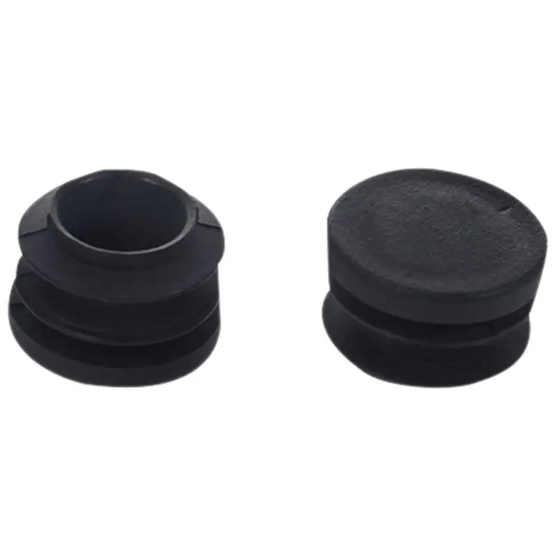 Blanking End Caps Rotonda Tubo di Inserimento Della Copertura 19 millimetri Dia 20 Pcs Nero