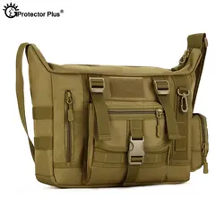 Protector Plus Tactical Sling Shoulder Bag Waterproof Civilian Crossbody Bag Men's Outdoor Travel Messenger Bag For 14