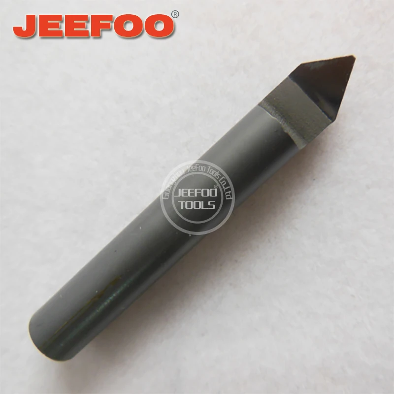 Granite Cutting Engraving Bits 6*60Degree*0.3mm  6mm Diamond PCD End Mill CNC Tools Router Bits Stone Hard PCD Cutter